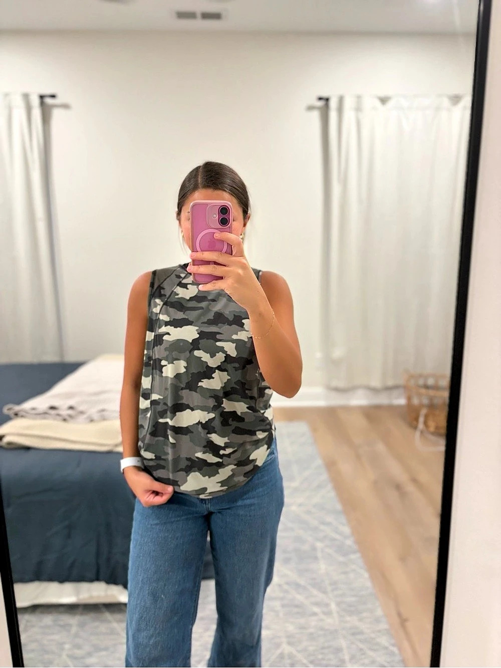 Lululemon  Sculpt Tank Camo in Green & Black Size Small